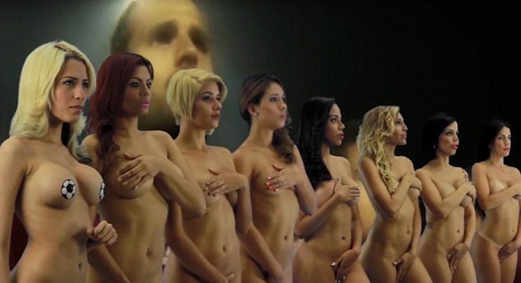 Many bare girls back