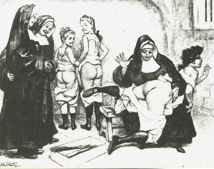 Erotic spanking of women