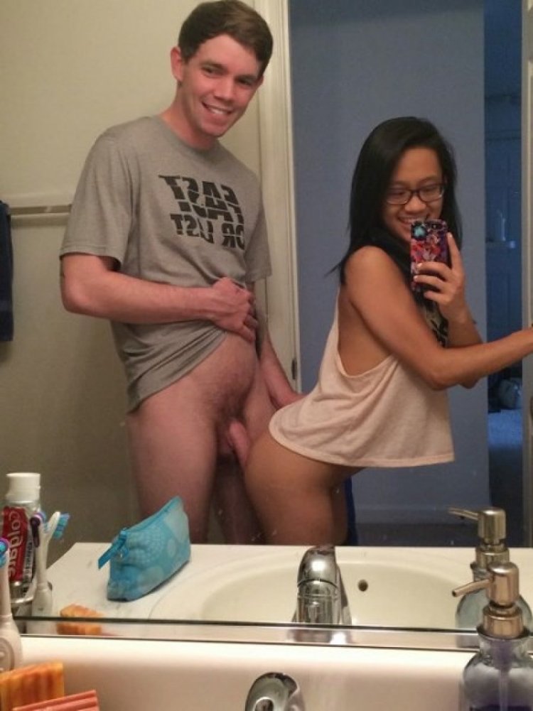 Transvestite with big selfie