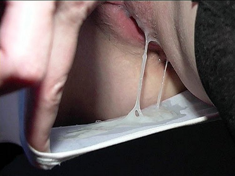 The girl cumshot in panties