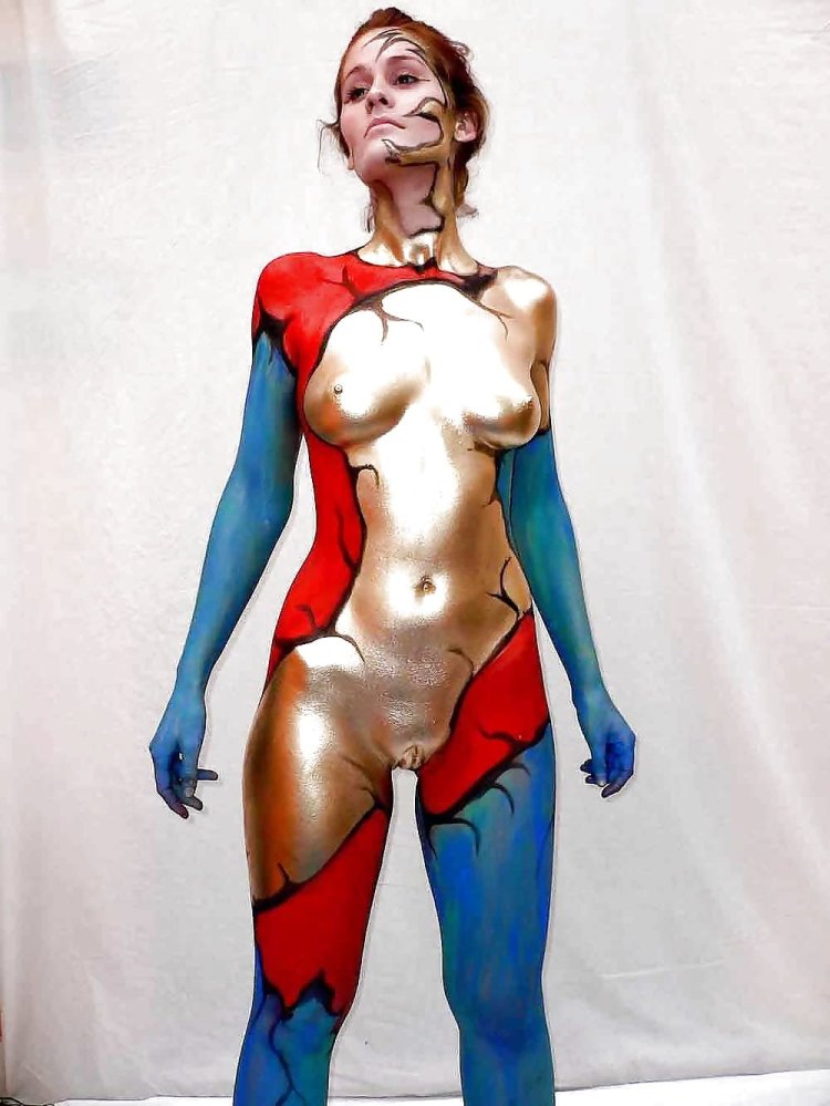 Naked painted women