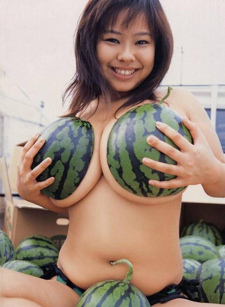 Naked women with big melons