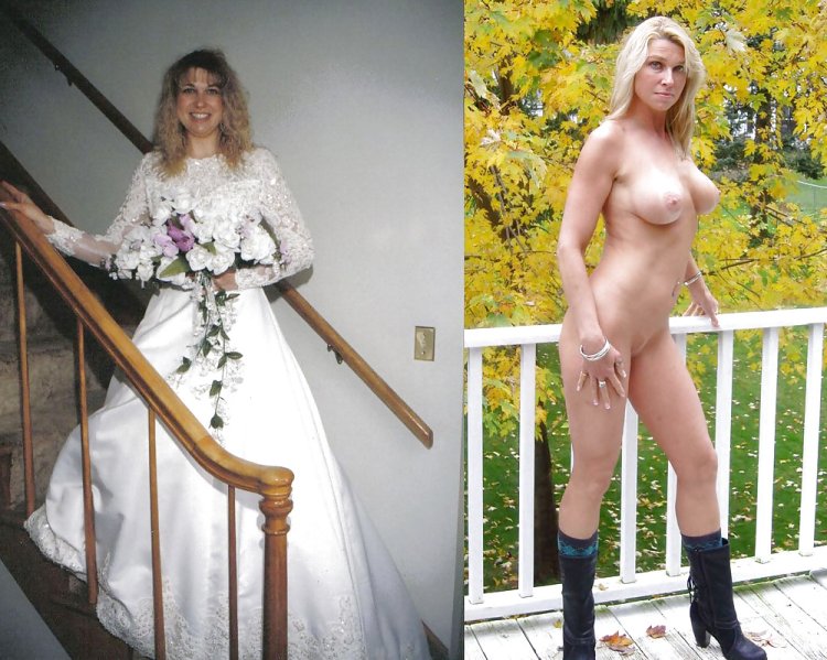 Christy Marks in a wedding dress