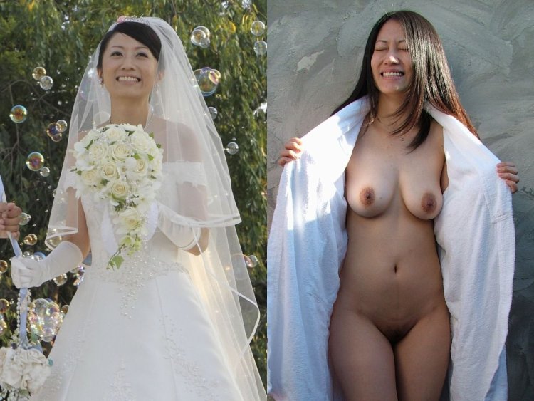 Christy Marks in a wedding dress