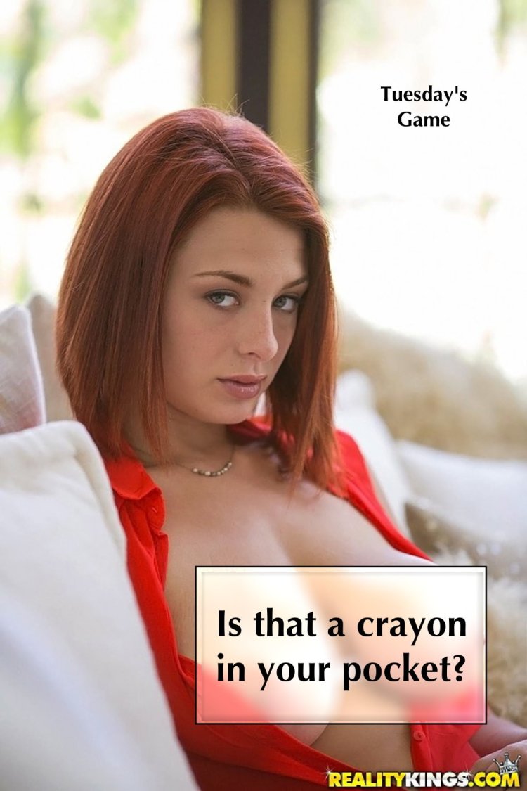 Red-haired porn actress with big breasts