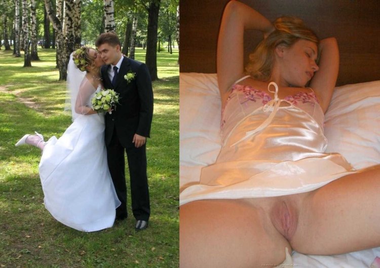 Fucking Bride in wedding dress