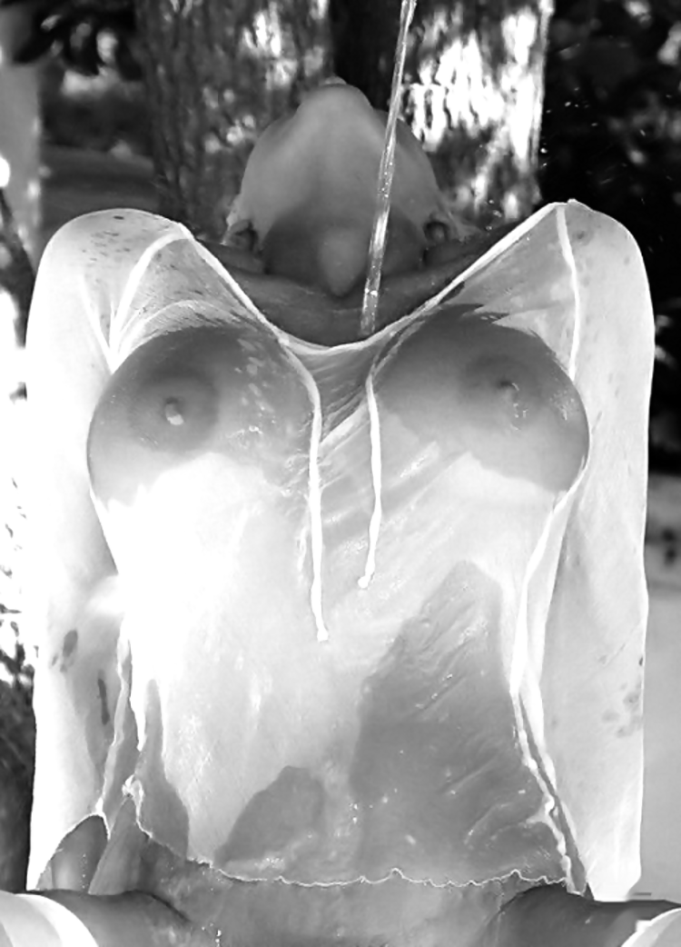 Naked women in transparent peignoirs