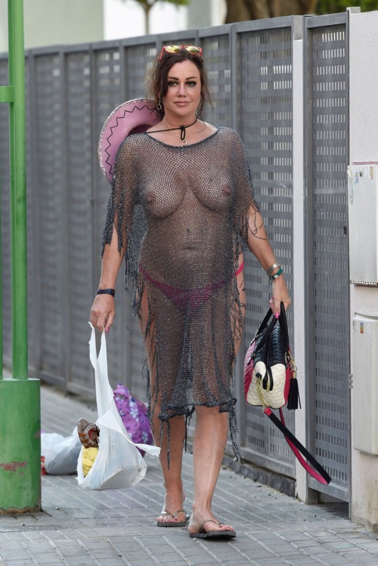 Celebrity boobs tits in Dress