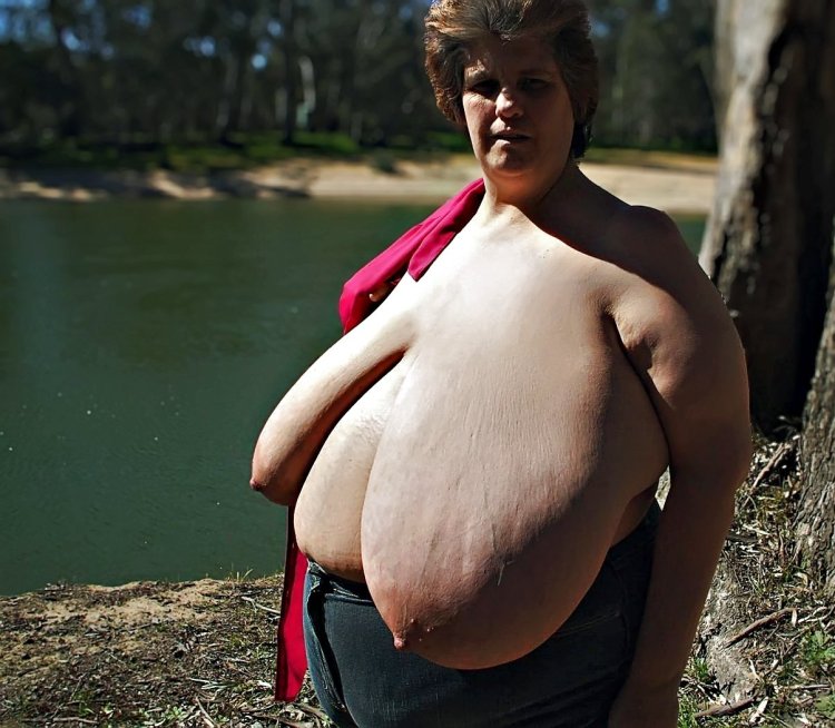 Thick elderly with big tits