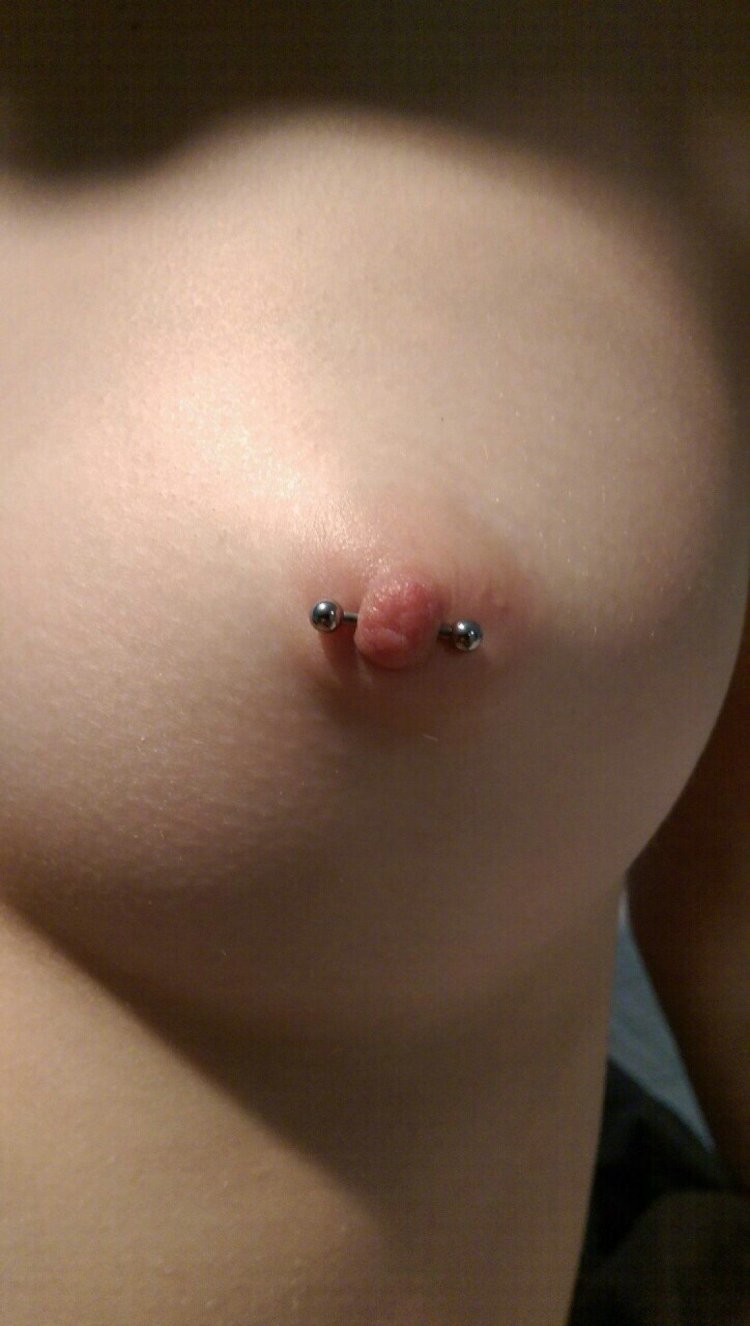 Huge tits with piercing