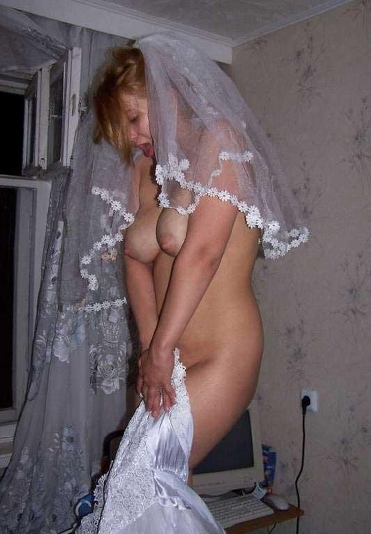 Naked brides at the wedding private