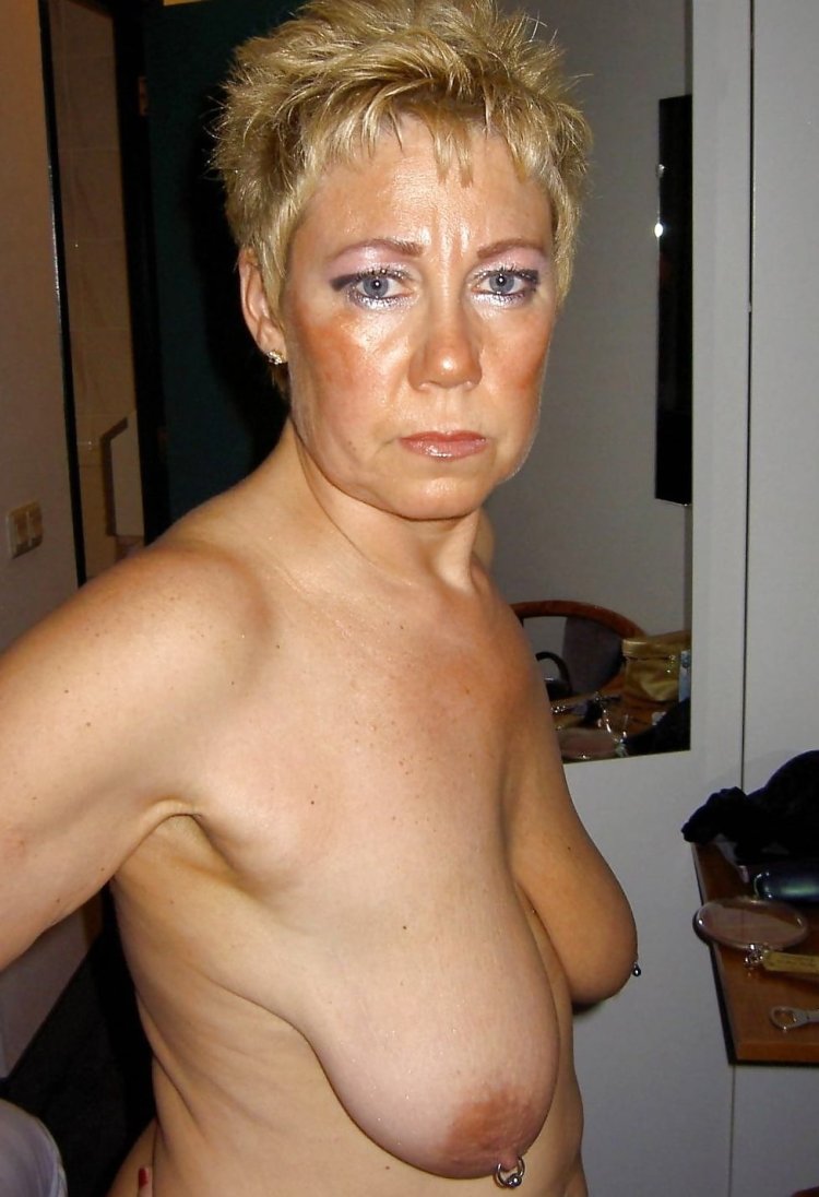 Beautiful tits old woman