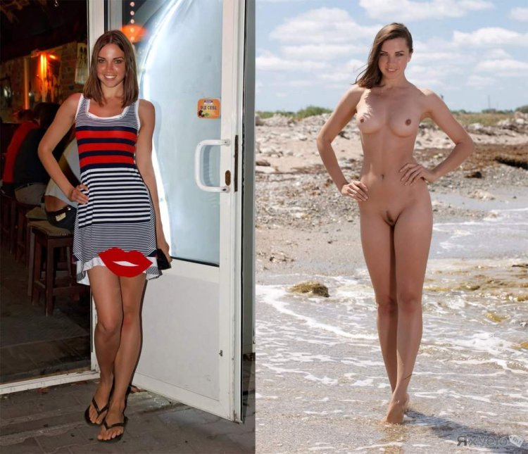 Dressed varies in a swimsuit