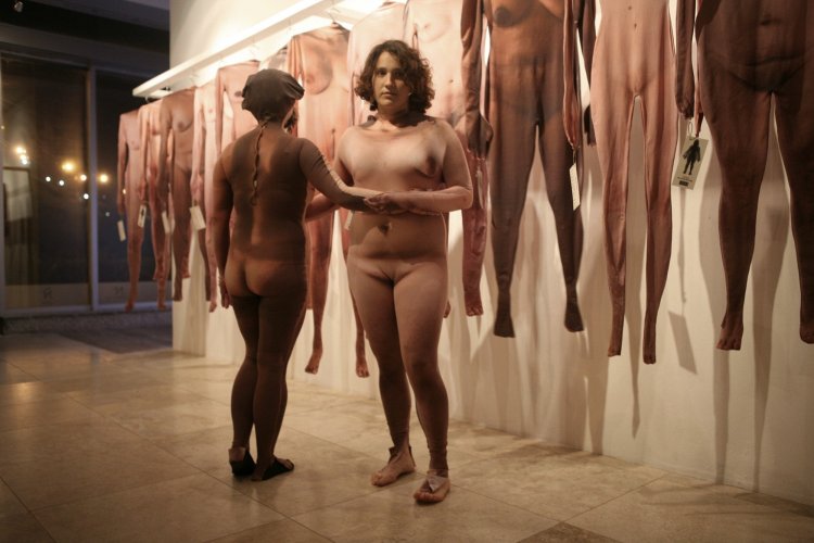 Naked view in the theater