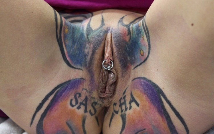 Intimate tattoos on anus