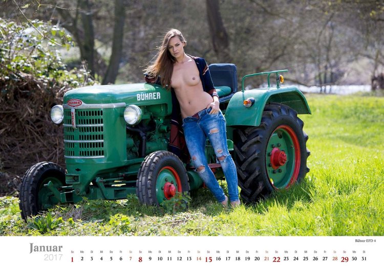 Women with a tractor erotic