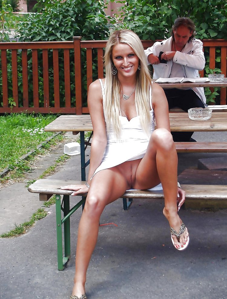 Girl lit up without panties