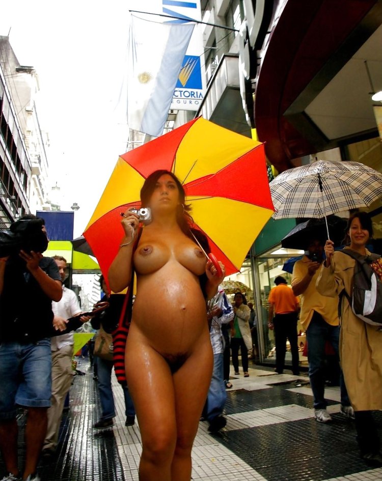 Naked mature women on the street
