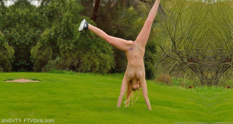 Acrobatics in the nude