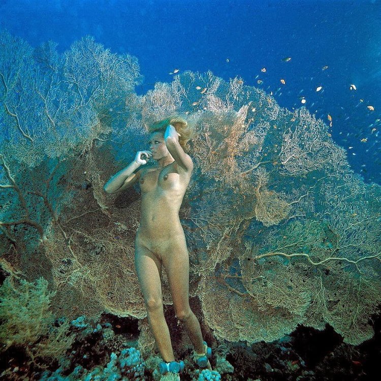 Beautiful naked under water