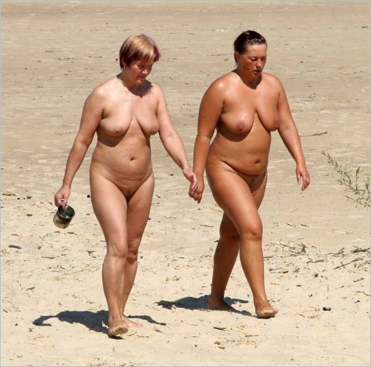 Thick elderly nudists