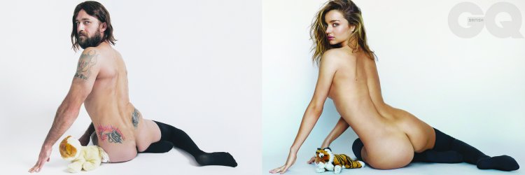 Miranda Kerr undresses