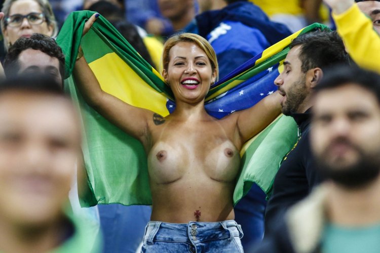 Brazilian fans naked