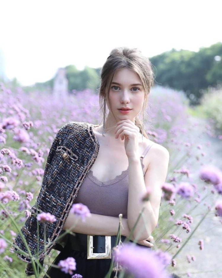 Anastasia Cebulska in a swimsuit