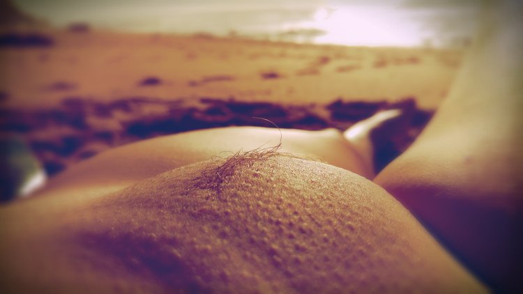 Female nipples close up