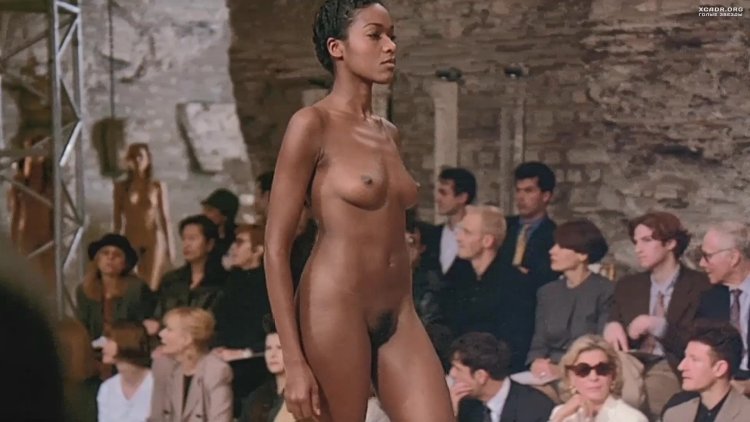 Naked mannequins on the podium