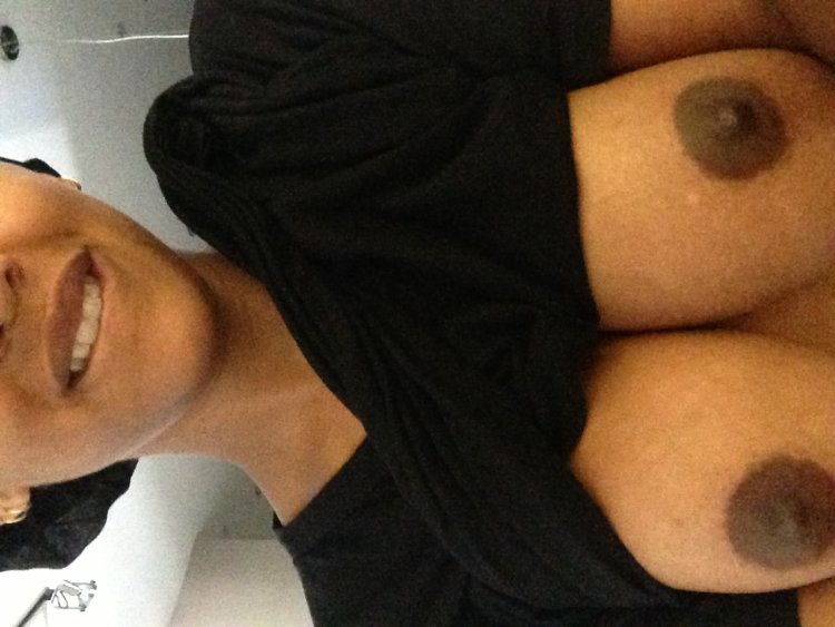 Dark-skinned monica mur naked