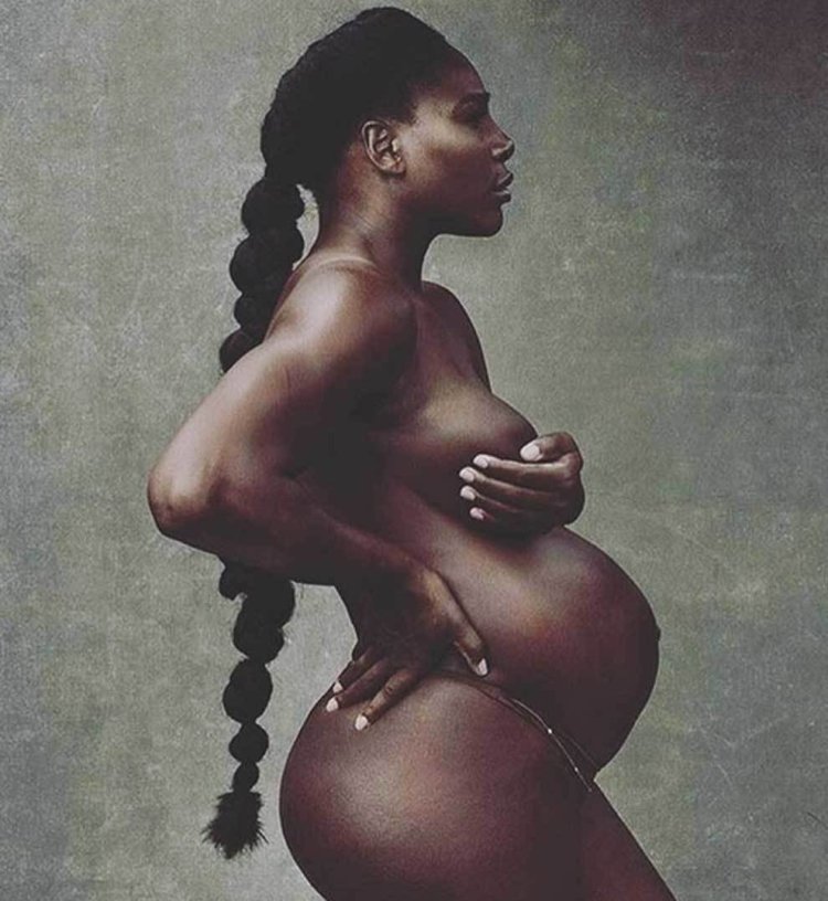 Serena Williams in Nude style