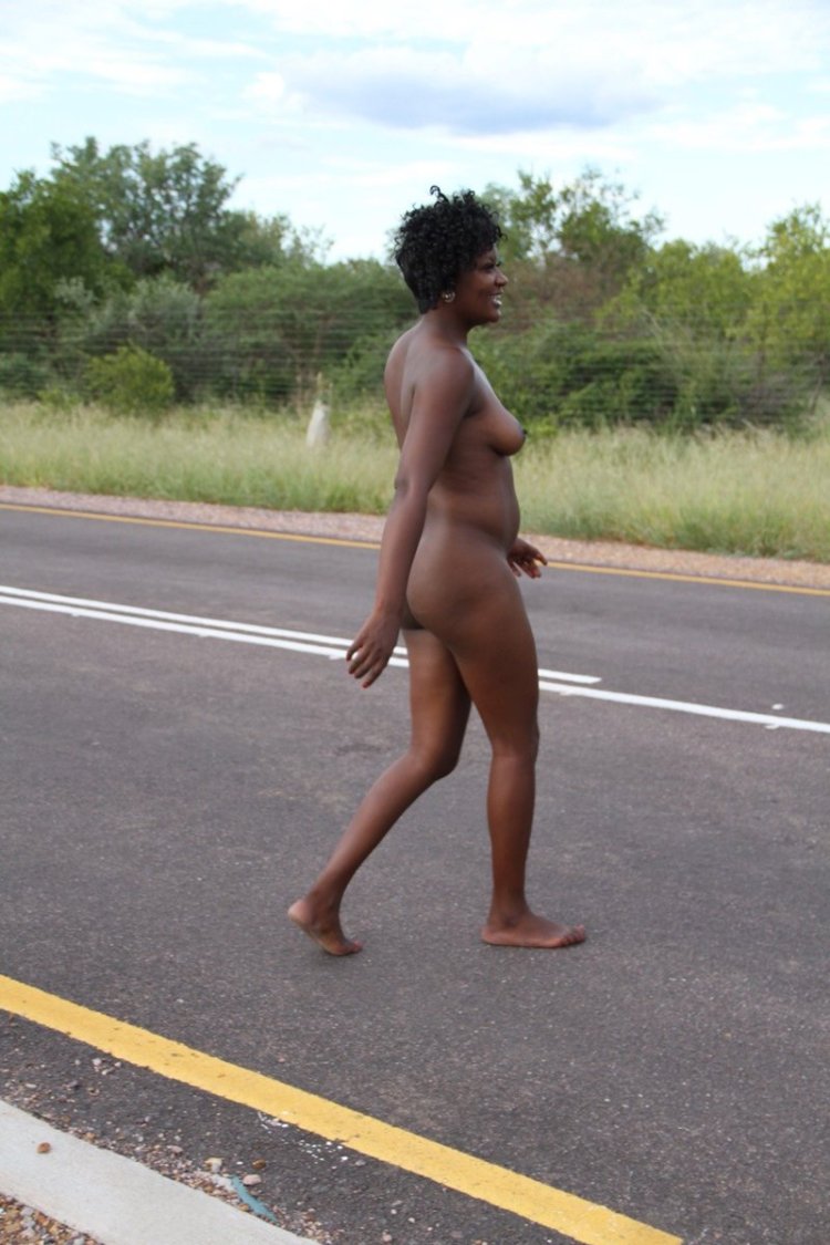 Girl undresses in public