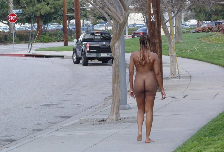 Sexy strips on the street