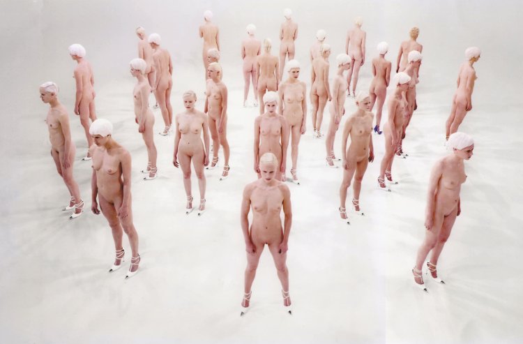 Erotic shooting of photo models