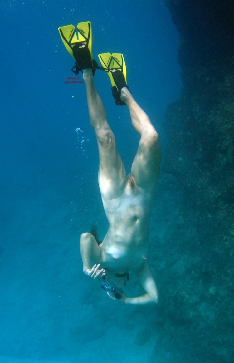 Nude snorkeling