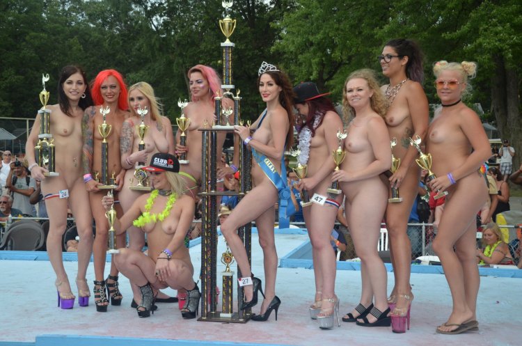 Naked girls at the competition