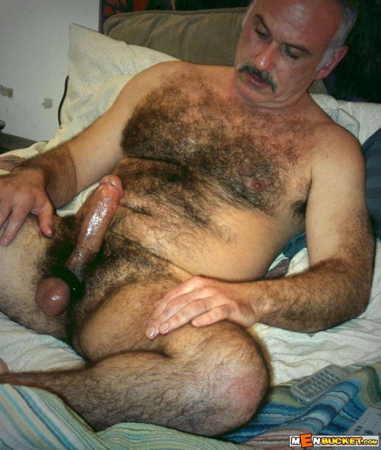 Male dick and hairy legs
