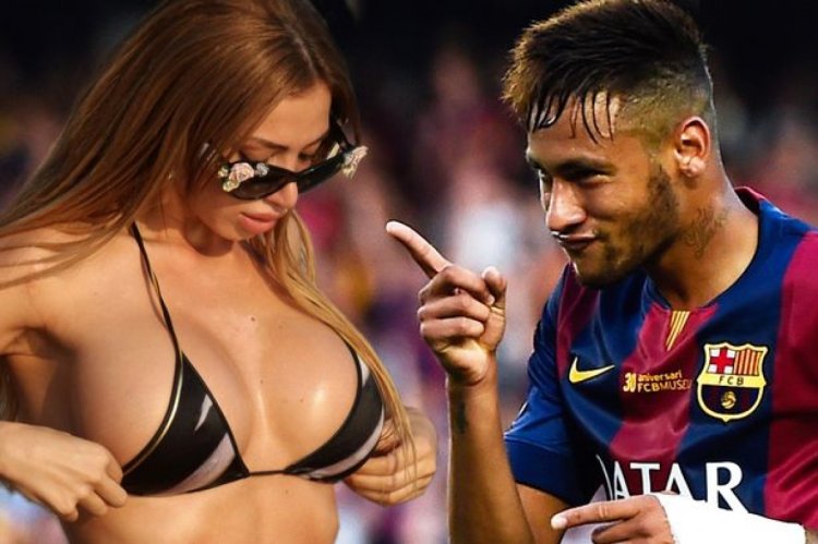 Bruna Markezini and Neymar