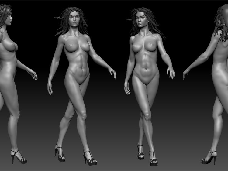 Modeling the female body 3D