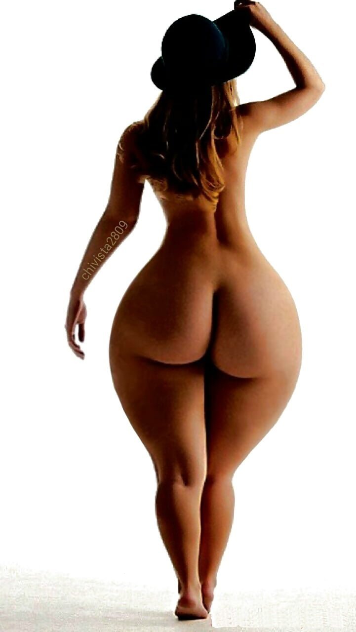 Slender naked with wide hips