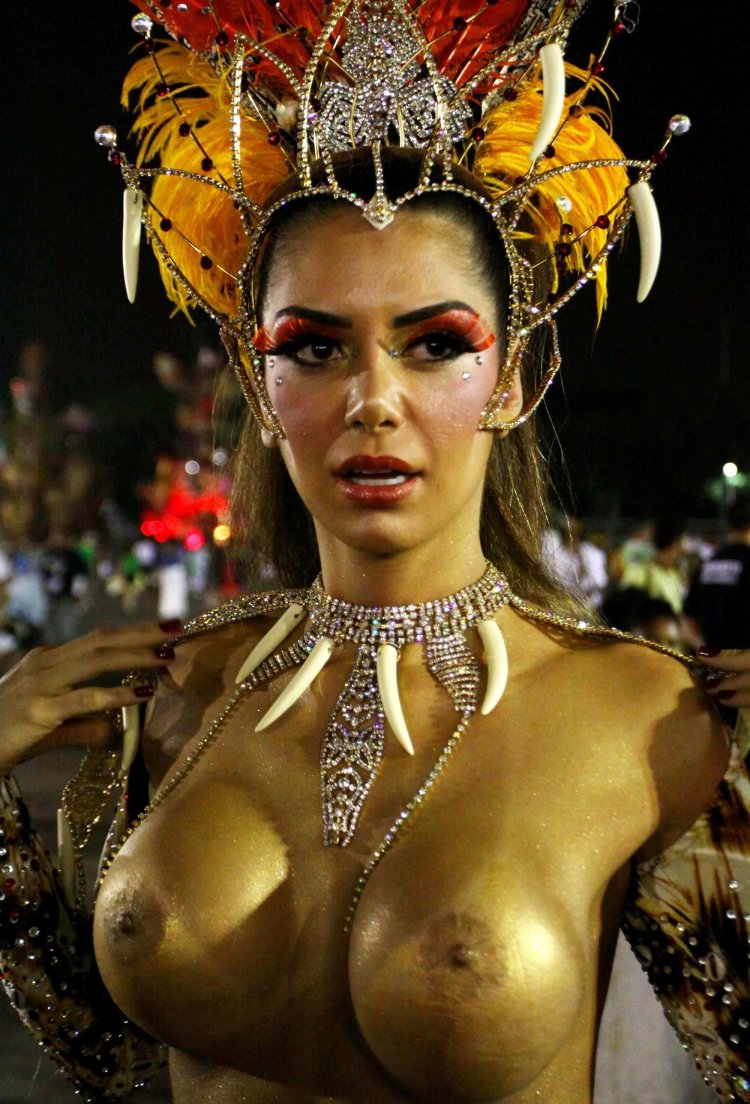 Brazilian carnival in Rio de Janeiro naked