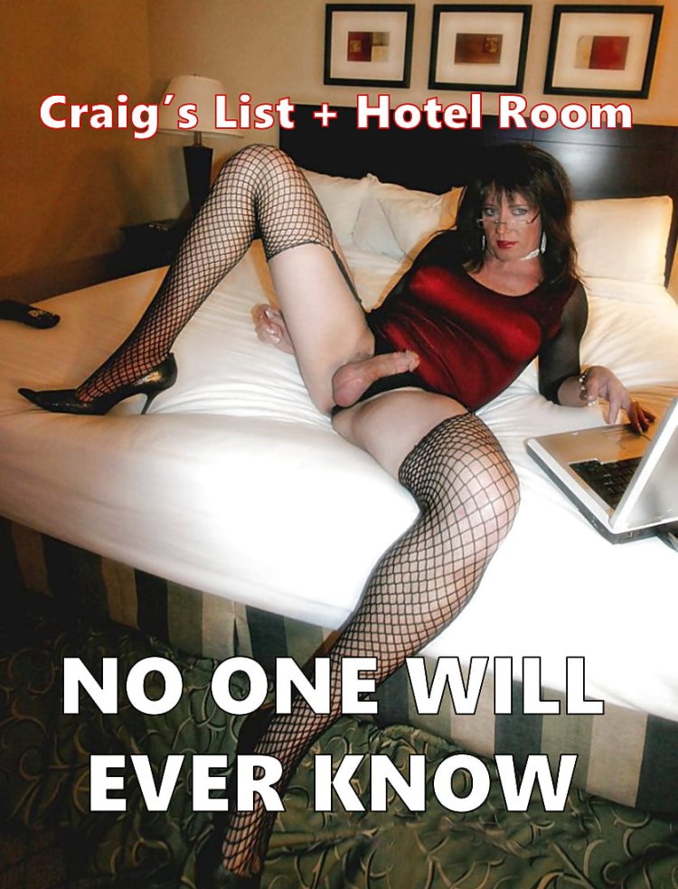 Crossdresser in stockings homemade