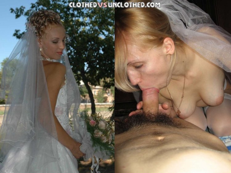 Naked brides after the wedding