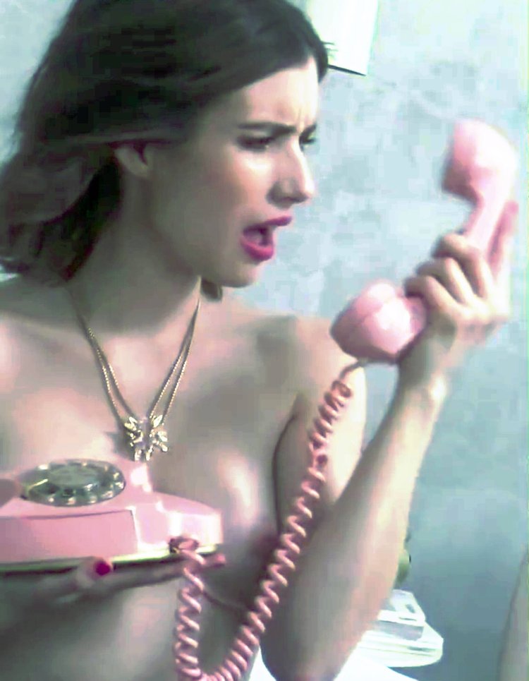 Emma Roberts naked breasts