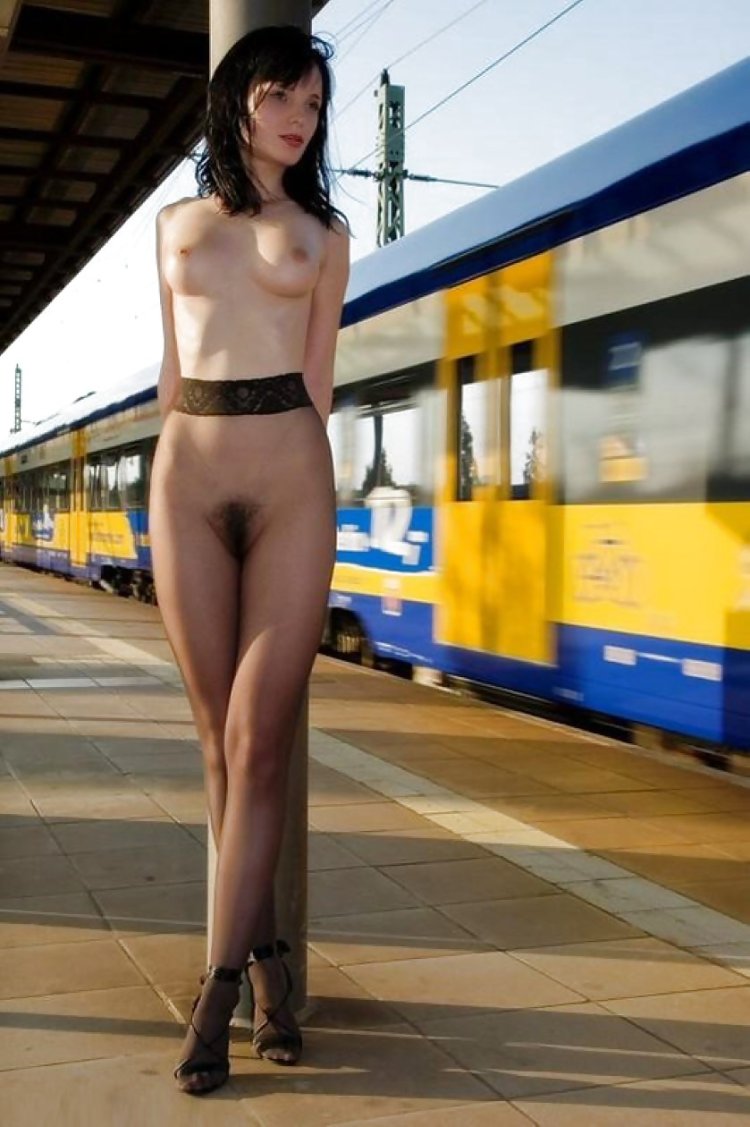 Tits on the railway