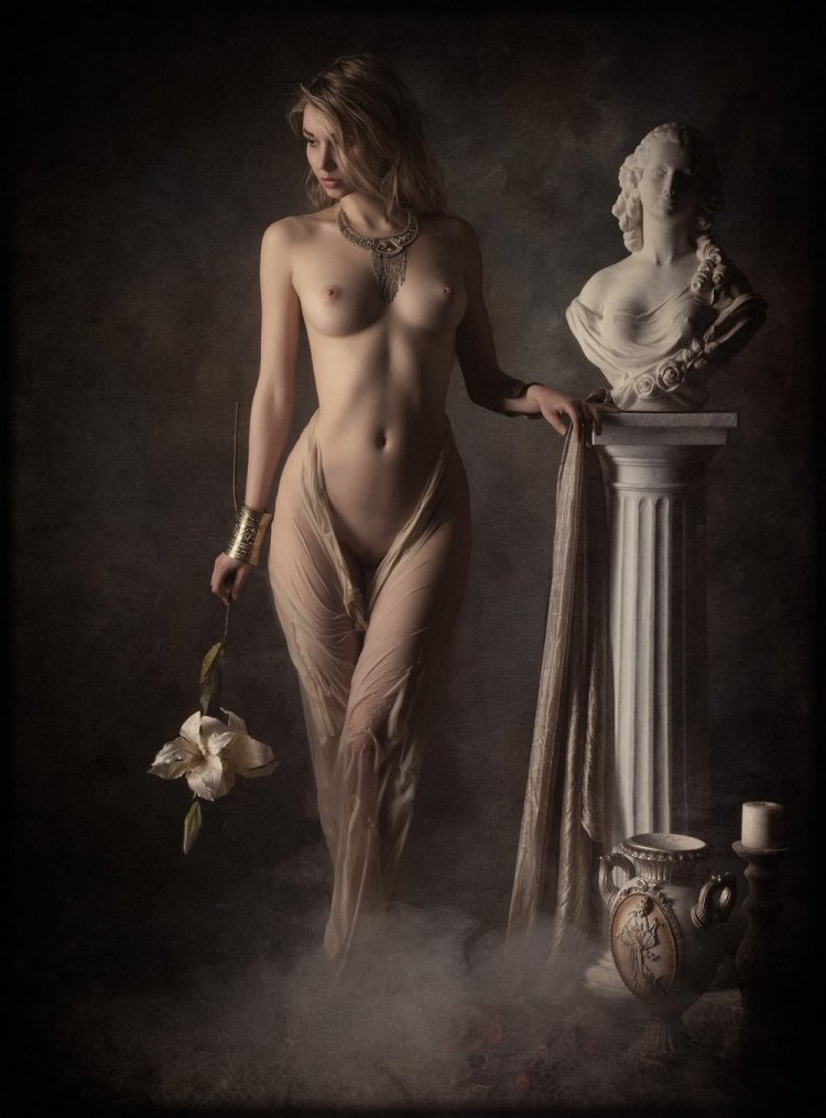 Naked women in an antique style