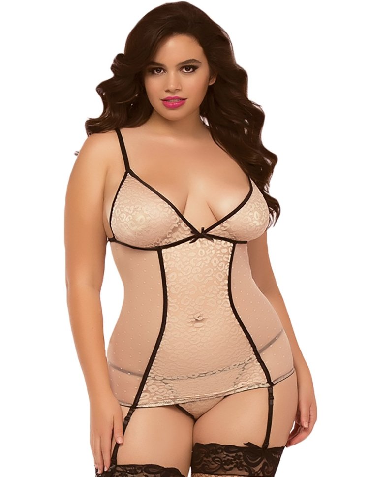 Naked dumplings in transparent underwear