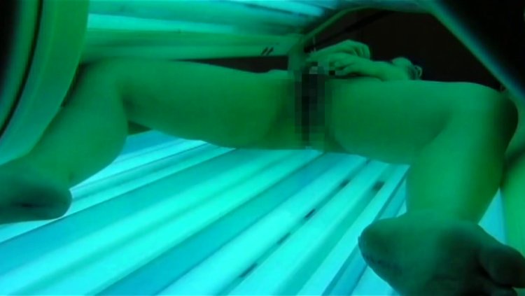 Girls in beach booths