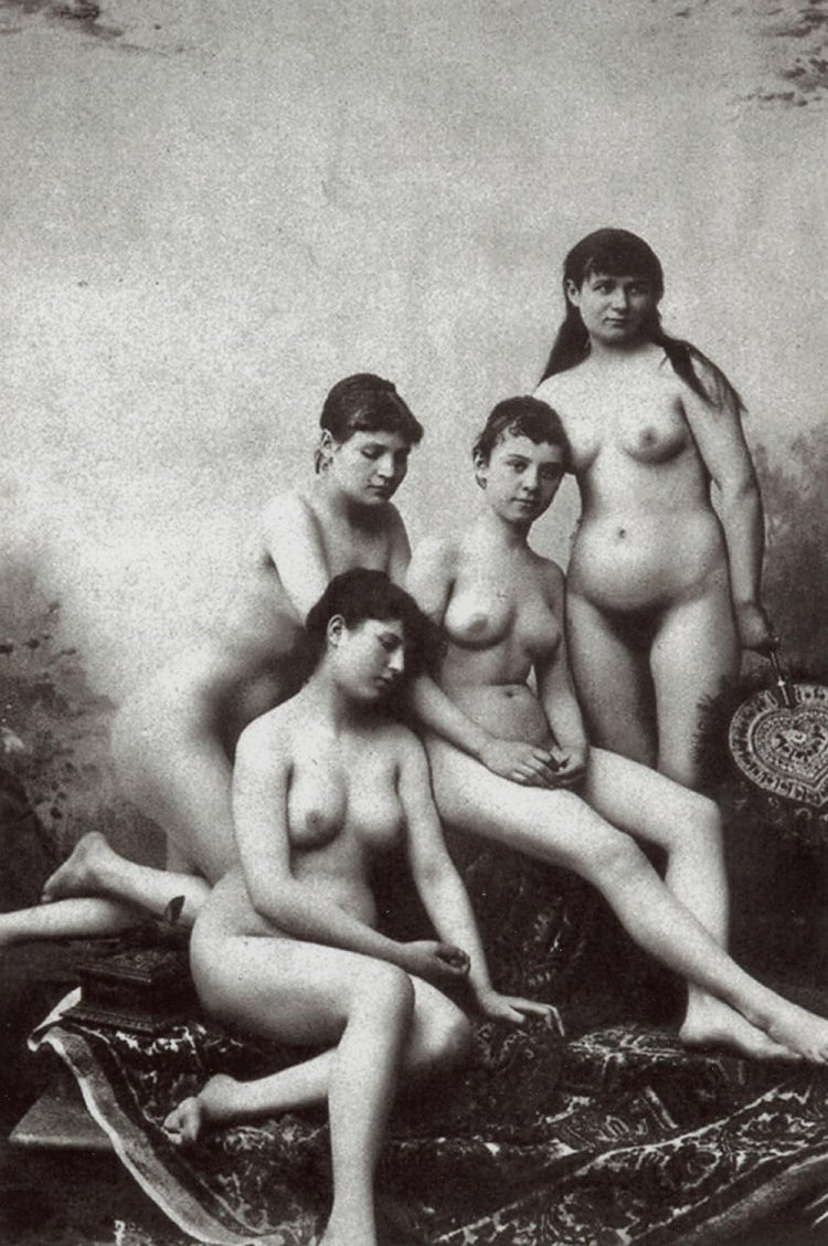 Naked women with hairy pussy